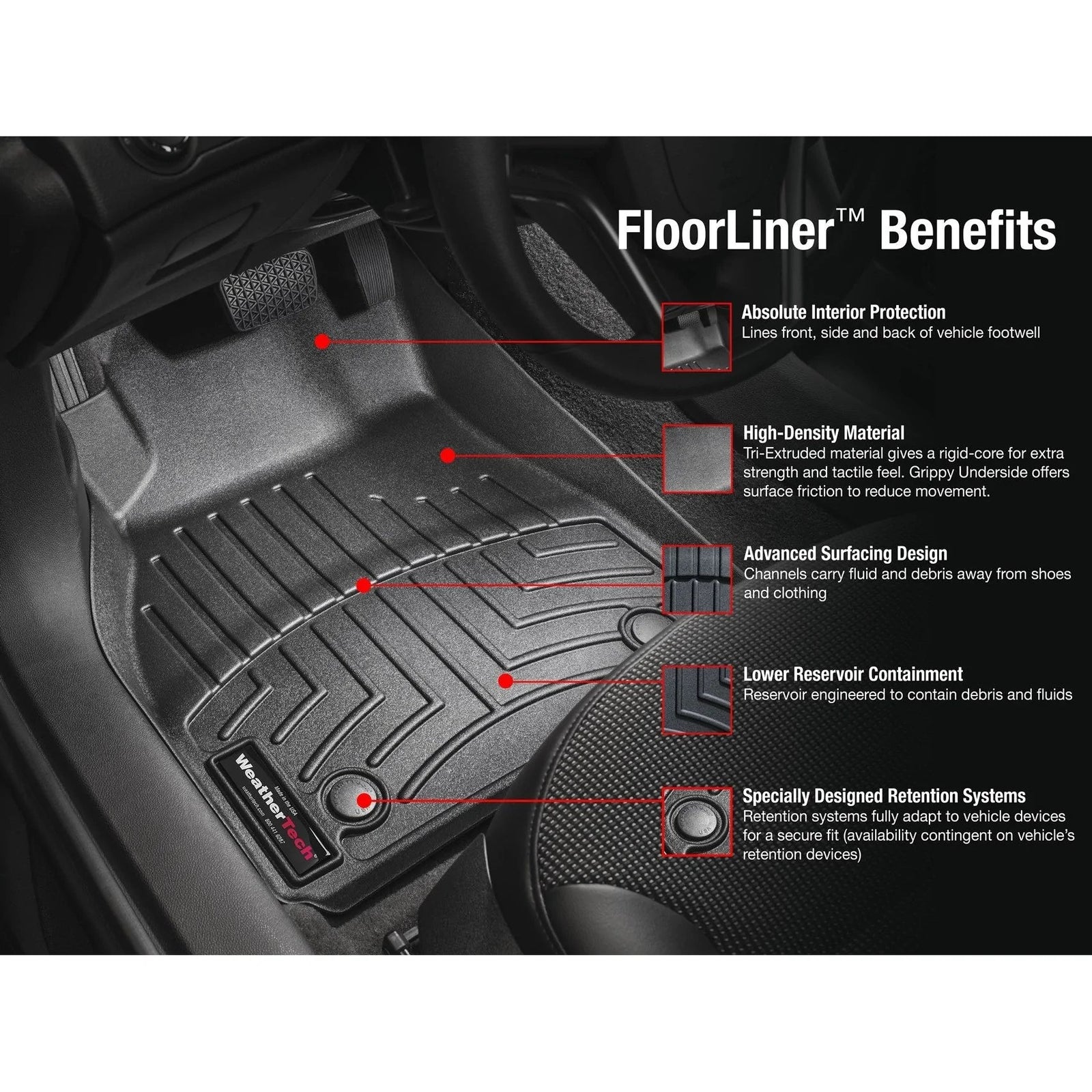 Tapis de sol WeatherTech FloorLiner | Mazda CX-50 (2023-2025)