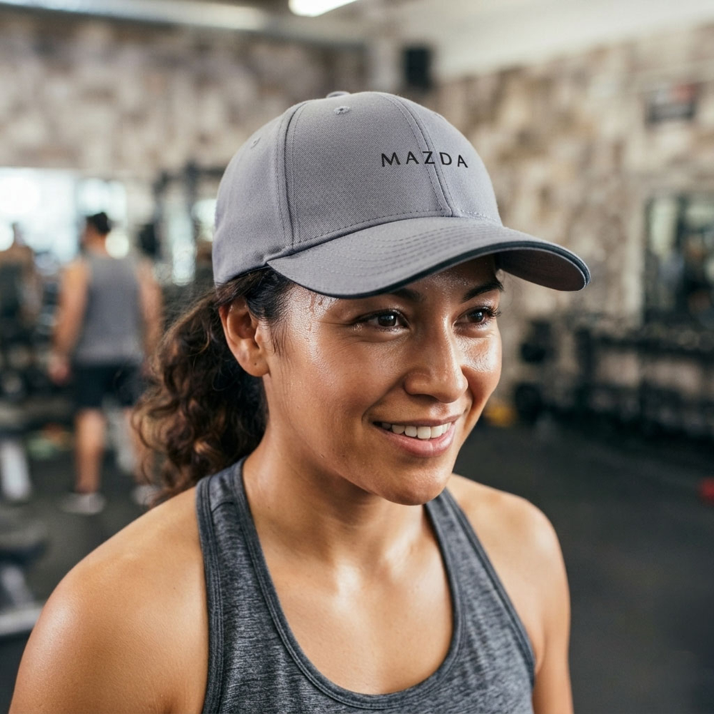 Cap — Heavyweight Brushed Cotton Drill Contour (Charcoal/Black) | Mazda