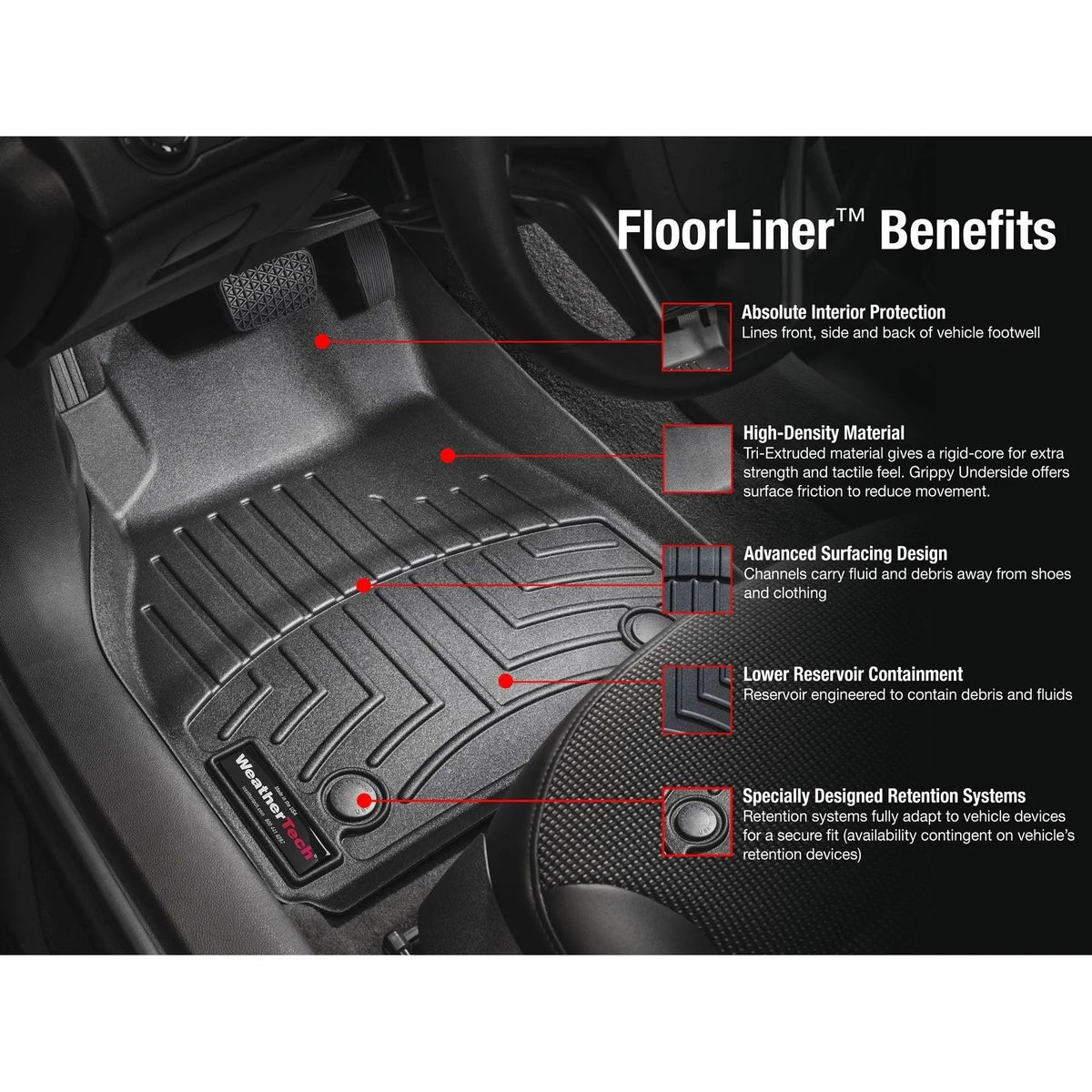 Tapis de sol WeatherTech FloorLiner | Mazda CX-50 (2023-2025)