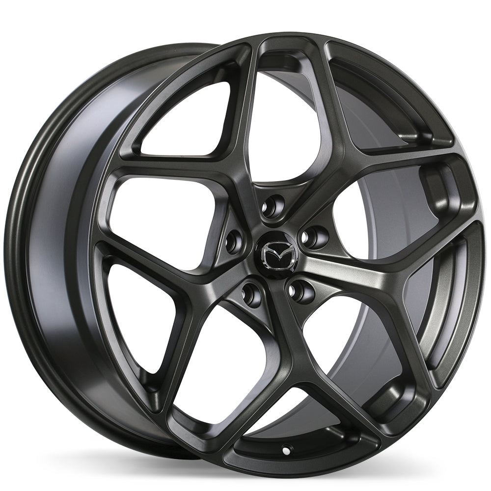 Mazda M012 Alloy Wheel (Matte Gunmetal) — 16", 17", 18", 20" | Full Set of Four [BLEMISHED]
